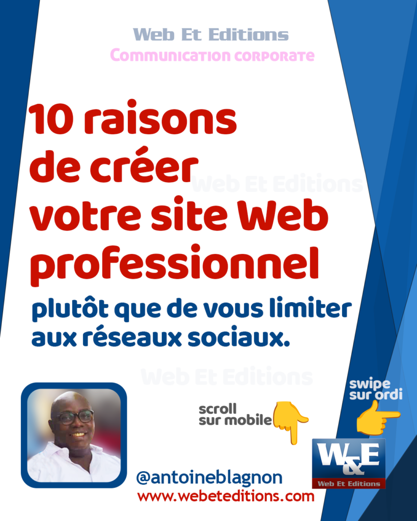 10 raisons de posséder votre site Web professionnel