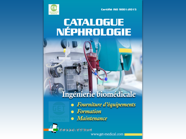 Catalogue numérique de présentation produit de la société GET Équipement Médical