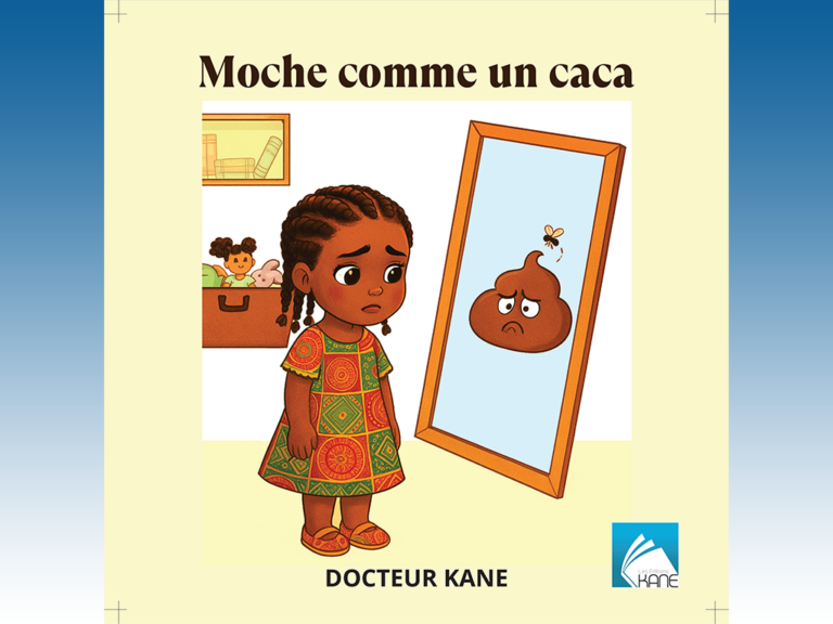 Mise en page du livre Moche comme un caca de Dr Kane
