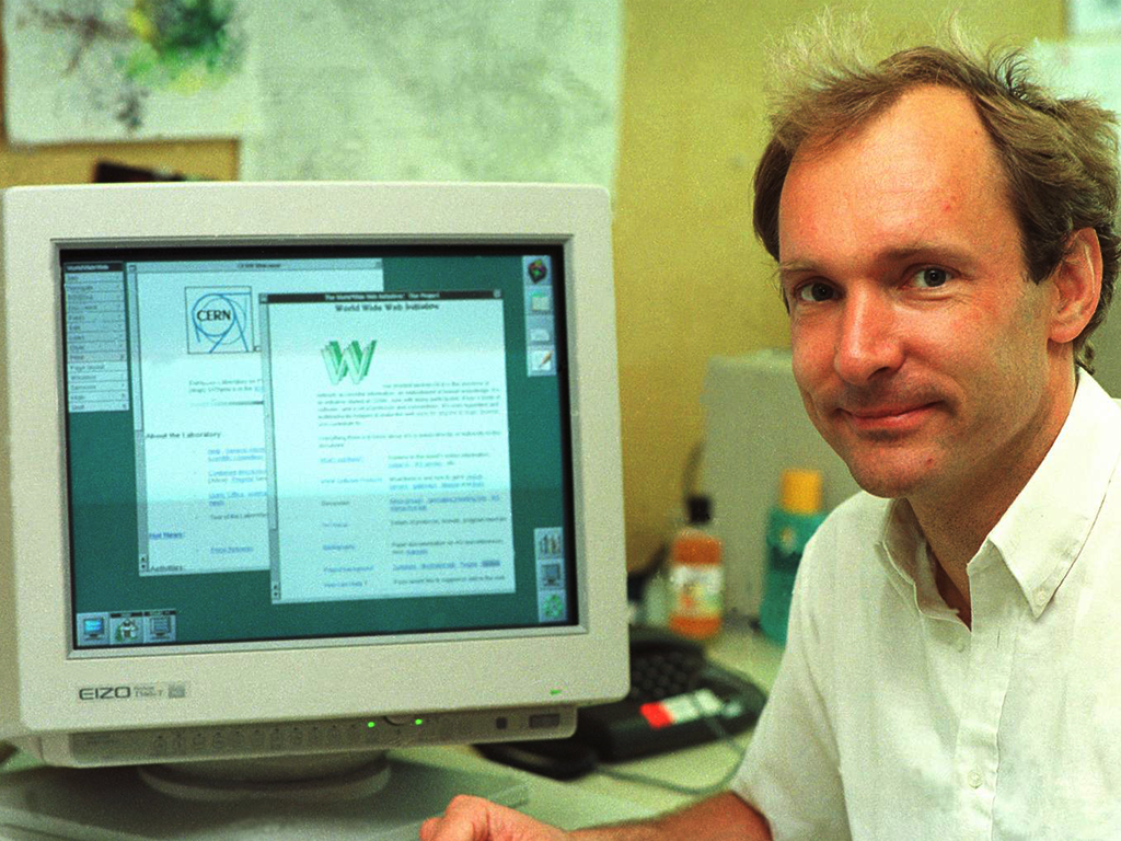 Tim Berners-Lee, ingénieur au CERN.